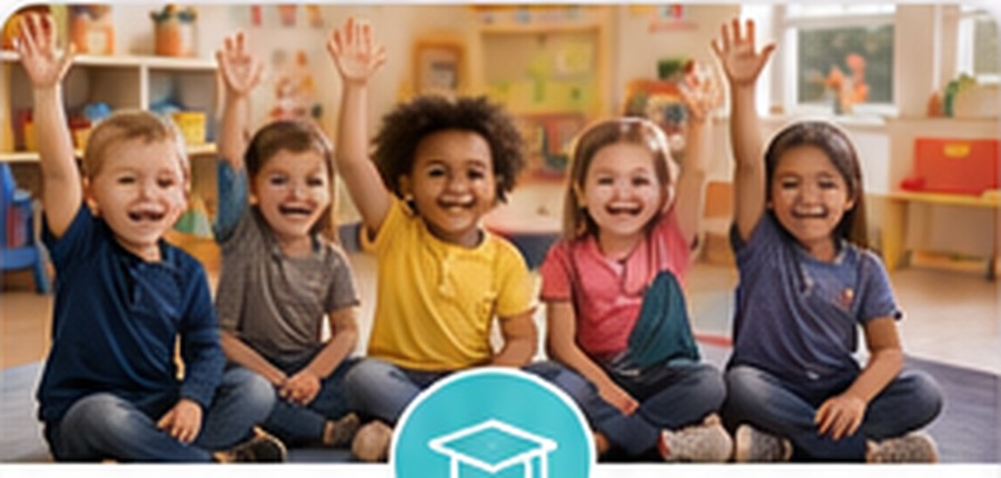 Pre-K children sitting together in a classroom